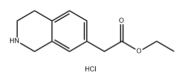 Ethyl 2-(1,2,3,4-Tetrahydroisoquinolin-7-Yl)Acetate Hydrochloride(WXC03896) Structure