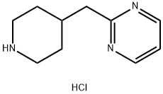 Pyrimidine, 2-(4-piperidinylmethyl)-, hydrochloride (1:1) Structure