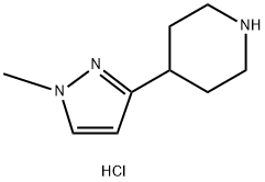 4-(1-Methyl-1H-Pyrazol-3-Yl)Piperidine Dihydrochloride(WXC00197) 구조식 이미지