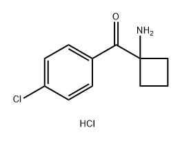 1-(4-chlorobenzoyl)cyclobutan-1-amine hydrochloride Structure