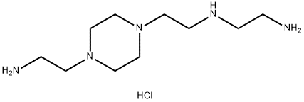 N1-(2-(4-(2-Aminoethyl)piperazin-1-yl)ethyl)ethane-1,2-diamine dihydrochloride 구조식 이미지