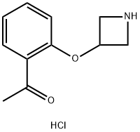 1-(2-(Azetidin-3-yloxy)phenyl)ethanone hydrochloride 구조식 이미지