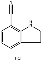 Indoline-7-carbonitrile hydrochloride 구조식 이미지