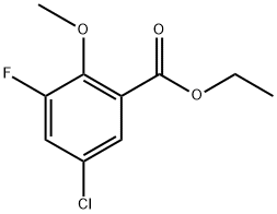 Ethyl 5-chloro-3-fluoro-2-methoxybenzoate Structure