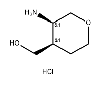 cis-(3-Amino-tetrahydro-pyran-4-yl)-methanol hydrochloride Structure