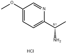 (S)-1-(5-methoxypyridin-2-yl)ethan-1-amine hydrochloride 구조식 이미지