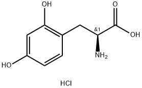 (S)-2-Amino-3-(2,4-dihydroxyphenyl)propanoic acid hydrochloride Structure