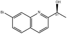 2-Quinolinemethanol, 7-bromo-α-methyl-, (αS)- Structure
