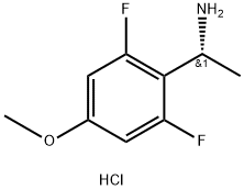 (R)-1-(2,6-Difluoro-4-methoxyphenyl)ethanamine hydrochloride 구조식 이미지