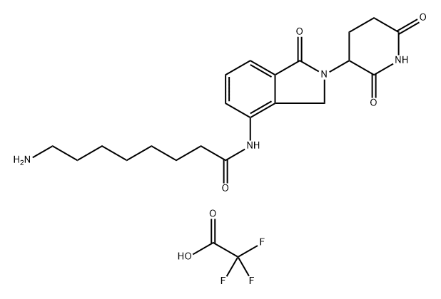 8-amino-N-[2-(2,6-dioxo-3-piperidinyl)-2,3-dihydro-1-oxo-1H-isoindol-4-yl]-Octanamide, Structure