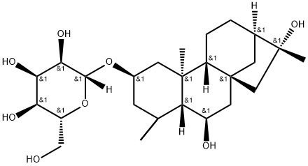 2,6,16-Kauranetriol 2-O-beta-D-allopyraside 구조식 이미지