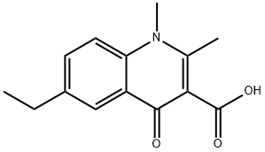 6-Ethyl-1,2-dimethyl-4-oxo-1,4-dihydroquinoline-3-carboxylic acid Structure