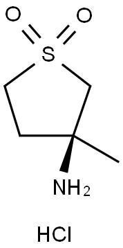 3-METHYL-1,1-DIOXIDOTETRAHYDROTHIEN-3-YLAMINE HYDROCHLORIDE Structure