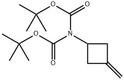 Imidodicarbonic acid, 2-(3-methylenecyclobutyl)-, 1,3-bis(1,1-dimethylethyl) ester 구조식 이미지