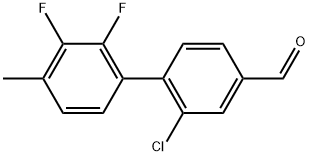 2-Chloro-2',3'-difluoro-4'-methyl[1,1'-biphenyl]-4-carboxaldehyde Structure