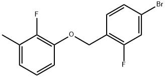 1-[(4-Bromo-2-fluorophenyl)methoxy]-2-fluoro-3-methylbenzene Structure