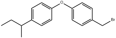 Benzene, 1-(bromomethyl)-4-[4-(1-methylpropyl)phenoxy]- Structure