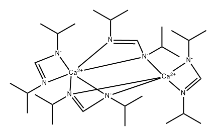 Bis(N,N-di-i-propylformamidinato)calcium(II) dimer, (99.99 %-Ca) PURATREM Structure