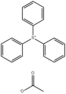 Sulfonium, triphenyl-, acetate (1:1) Structure