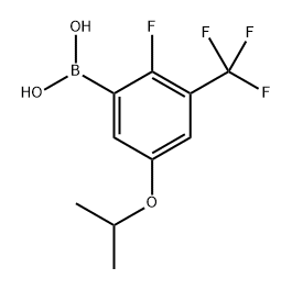 (2-fluoro-5-isopropoxy-3-(trifluoromethyl)phenyl)boronic acid 구조식 이미지