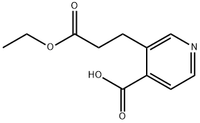 3-(2-Ethoxycarbonyl-ethyl)-isonicotinic acid Structure