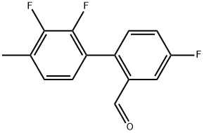 2',3',4-Trifluoro-4'-methyl[1,1'-biphenyl]-2-carboxaldehyde Structure