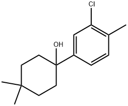 1-(3-chloro-4-methylphenyl)-4,4-dimethylcyclohexanol Structure