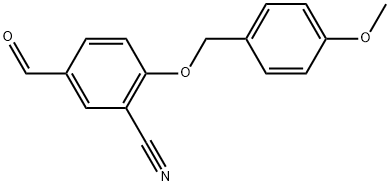 5-Formyl-2-[(4-methoxyphenyl)methoxy]benzonitrile Structure