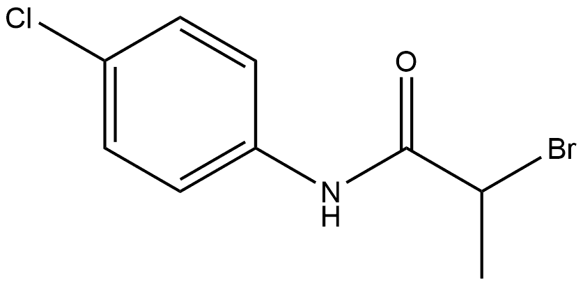 Propanamide, 2-bromo-N-(4-chlorophenyl)-, radical ion(1+) Structure