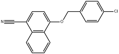 4-[(4-Chlorophenyl)methoxy]-1-naphthalenecarbonitrile Structure