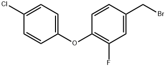 4-(Bromomethyl)-1-(4-chlorophenoxy)-2-fluorobenzene Structure