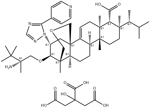 Ibrexafungerp citrate 구조식 이미지