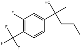 3-Fluoro-α-methyl-α-propyl-4-(trifluoromethyl)benzenemethanol Structure