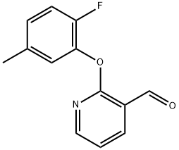 2-(2-Fluoro-5-methylphenoxy)-3-pyridinecarboxaldehyde Structure