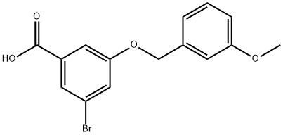 3-bromo-5-((3-methoxybenzyl)oxy)benzoic acid Structure