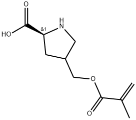 4-(2-Methyl-1-oxo-2-propen-1-yl)oxymethyl-L-proline Structure