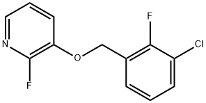 3-[(3-Chloro-2-fluorophenyl)methoxy]-2-fluoropyridine Structure