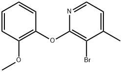 3-Bromo-2-(2-methoxyphenoxy)-4-methylpyridine Structure