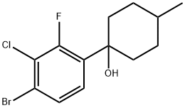 1-(4-bromo-3-chloro-2-fluorophenyl)-4-methylcyclohexanol Structure