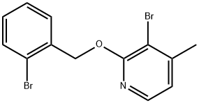 3-Bromo-2-[(2-bromophenyl)methoxy]-4-methylpyridine Structure