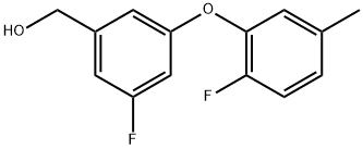 3-Fluoro-5-(2-fluoro-5-methylphenoxy)benzenemethanol Structure