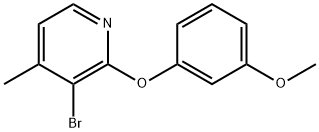 3-Bromo-2-(3-methoxyphenoxy)-4-methylpyridine Structure