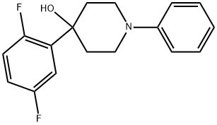 4-(2,5-Difluorophenyl)-1-phenyl-4-piperidinol Structure