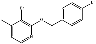 3-Bromo-2-[(4-bromophenyl)methoxy]-4-methylpyridine Structure