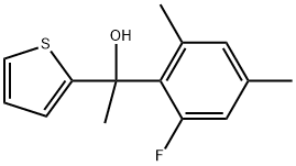 α-(2-Fluoro-4,6-dimethylphenyl)-α-methyl-2-thiophenemethanol Structure