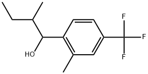 2-Methyl-α-(1-methylpropyl)-4-(trifluoromethyl)benzenemethanol Structure