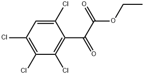 Ethyl 2,3,4,6-tetrachloro-α-oxobenzeneacetate Structure