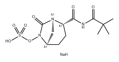 Sulfuric acid, mono [(1 R,2S,5R)-2-[[(2,2- dimethyl-1 -oxopropyl)amino]carbonyl]-7-oxo1 ,6-diazabicyclo[3.2.1 ]oct-6-yl] ester, sodium salt (1 :1 ) Structure