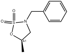 (5R)-5-Methyl-3-(phenylmethyl)-1,2,3-oxathiazolidine 2,2-dioxide Structure