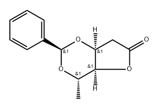 (R)-3,6-O-Benzylidene-2,6-dideoxy-L-galactono(glucono)-1.4-lactone Structure